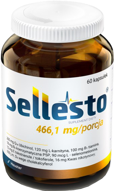 Харчова добавка Hauster Sellesto 60 капсул (5907222285138) - зображення 1