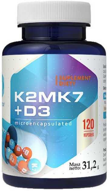 Харчова добавка Hepatica K2MK7+D3 120 капсул для імунітету (5905279653719) - зображення 1