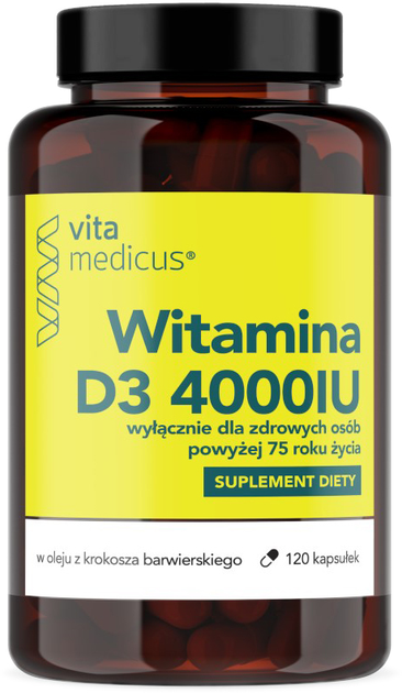 Харчова добавка Vita Medicus Вітамін D3 4000 МО старше 75 років (5905279312296) - зображення 1