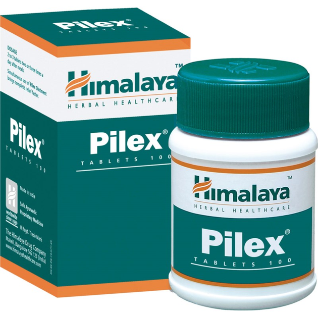 Харчова добавка Himalaya Pilex 100 таблеток при геморої (8901138150877) - зображення 1