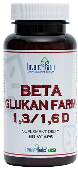 Invent Farm Beta Glukan Farm 1,3/1,6 D 60 kapsułek (5907751403577) - obraz 1