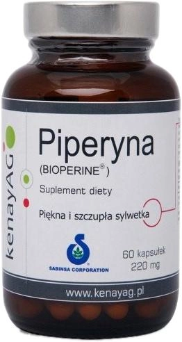 Харчова добавка Kenay Piperine 60 капсул для схуднення (5900672152371) - зображення 1