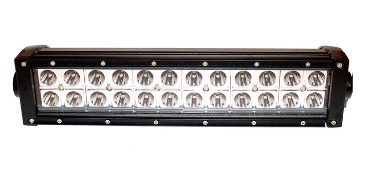 Світлодіодна фара - балка AllLight A-72W 24chip CREE 9-30V бічній кріплення. ПРОЖЕКТОР близький\дальній - зображення 2