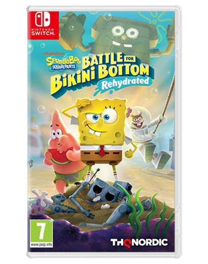 Игра Nintendo Switch SpongeBob SquarePants: Battle for Bikini Bottom – Rehydrated Русские Субтитры Б/У - Фото 1 Игра Nintendo Switch SpongeBob SquarePants: Battle for Bikini Bottom – Rehydrated Русские Субтитры Б/У - изображение 1