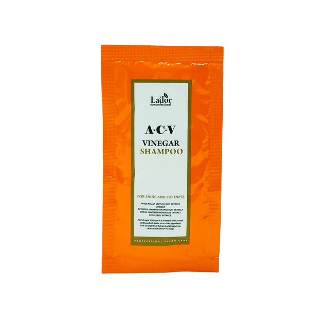Глибокоочисний шампунь з яблучним оцтом Lador ACV Vinegar Shampoo пробник 10 мл - Фото 1 Глибокоочисний шампунь з яблучним оцтом Lador ACV Vinegar Shampoo пробник 10 мл - зображення 1