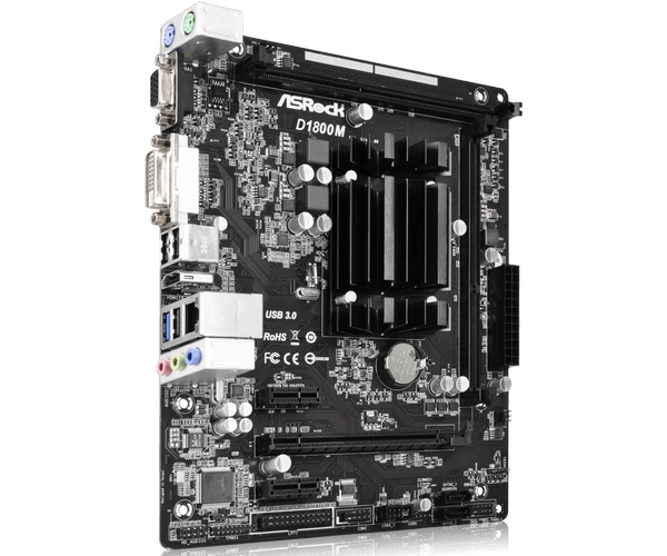 Материнська плата AsRock D1800M Integrated CPU/2хDDR3 DIMM - зображення 2