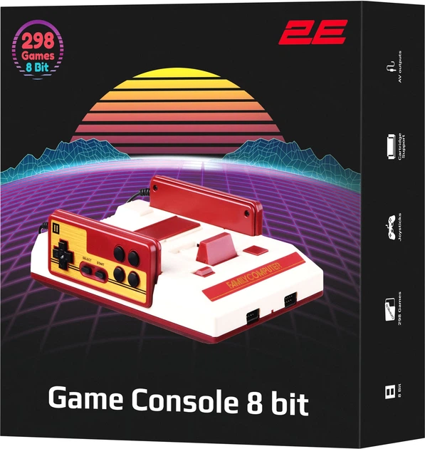 Игровая консоль 2Е 8 Bit (298 игр, 2 проводных джойстика, AV кабель) (2E8BAVWD288) - Фото 13 Игровая консоль 2Е 8 Bit (298 игр, 2 проводных джойстика, AV кабель) (2E8BAVWD288) - изображение 13