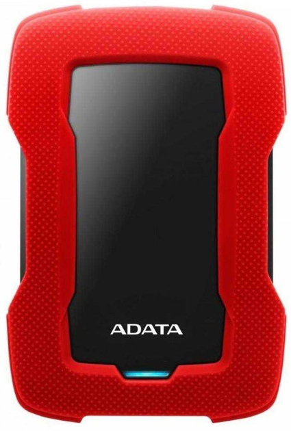 Жорсткий диск ADATA Durable HD330 1TB AHD330-1TU31-CRD 2.5" USB 3.1 External Red - зображення 1