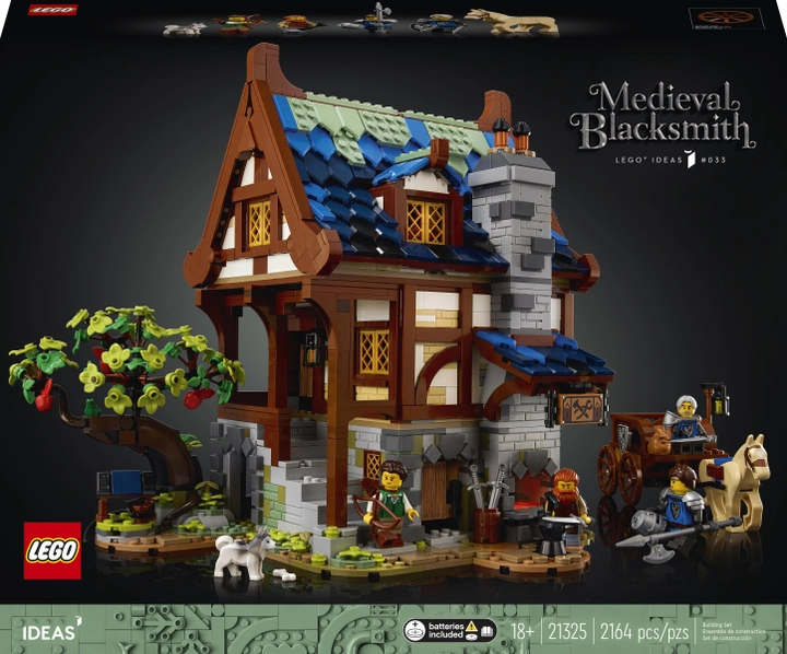 Конструктор LEGO Ideas Середньовічна кузня 2164 деталі (21325) (5702016911985) - зображення 1