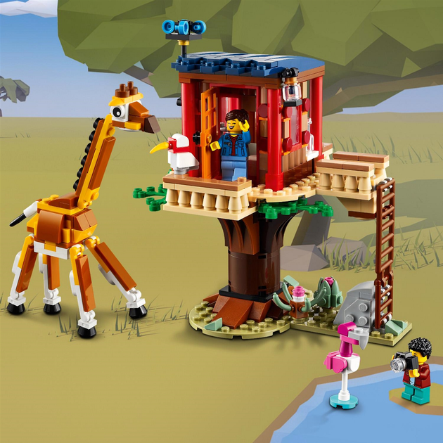 Zestaw klocków LEGO Creator Domek na drzewie na safari 397 elementów (31116) - obraz 8