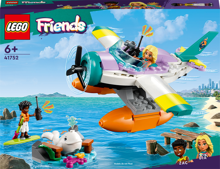 Zestaw klocków LEGO Friends Hydroplan ratowniczy 203 elementy (41752) - obraz 1