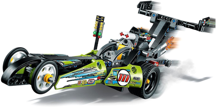 Zestaw klocków LEGO Technic Dragster 225 elementów (42103) - obraz 7