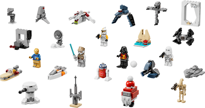 Kalendarz adwentowy LEGO Star Wars 329 elementów (75340) - obraz 9