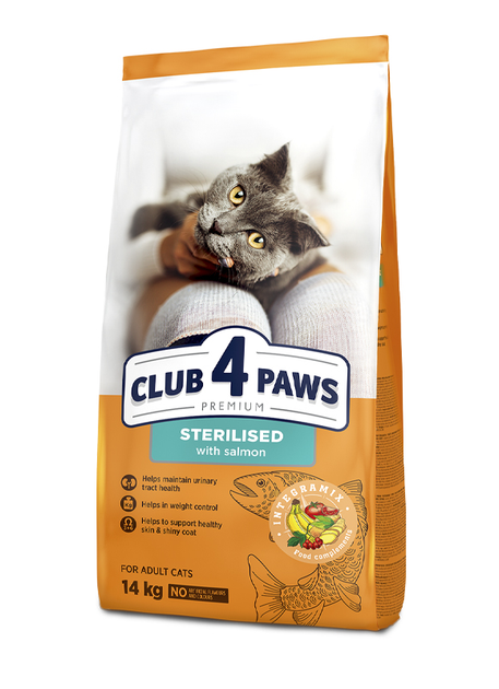 Сухой корм Club 4 Paws (Клуб 4 Лапы) Sterilised для стерилизованных ...