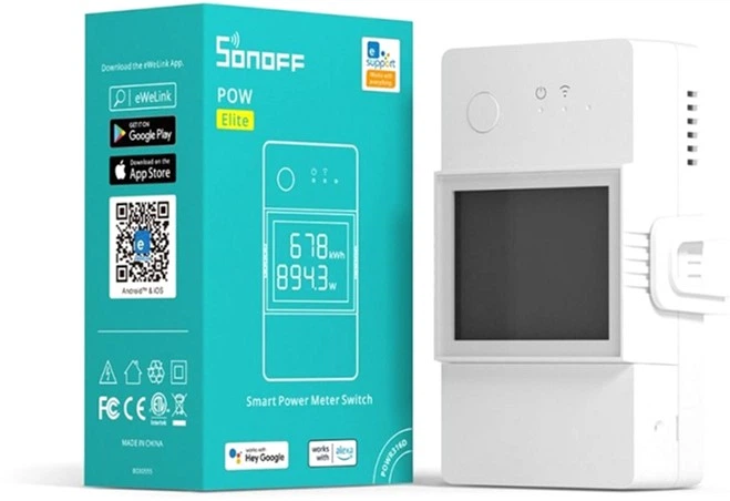 Inteligentny 1-kanałowy przełącznik Wi-Fi Sonoff POWR320D (POWR320D) - obraz 4