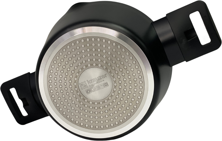 Каструля Krauzer Eco Line з двома ободками 1.2 л 16 см з кришкою (78124) - Фото 6 Каструля Krauzer Eco Line з двома ободками 1.2 л 16 см з кришкою (78124) - зображення 6