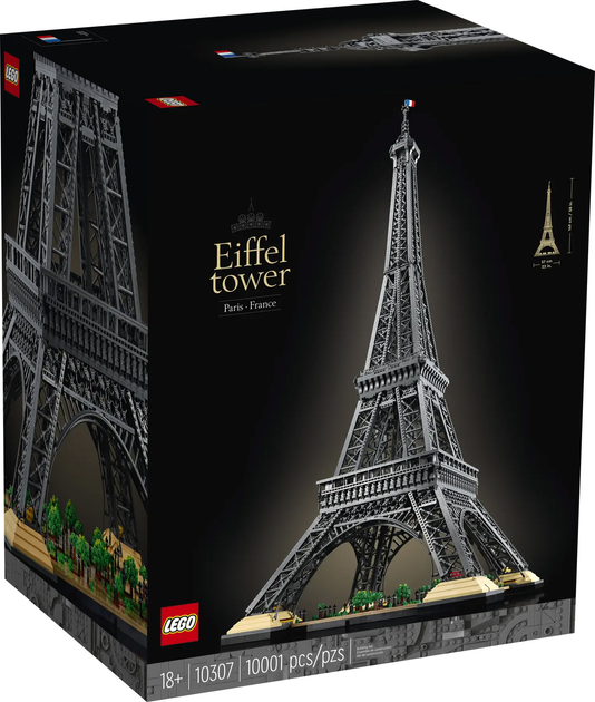 Zestaw klocków LEGO Icons Wieża Eiffla 1001 element (10307) - obraz 1