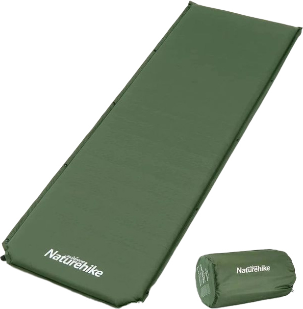 Матрас самонадувающийся Naturehike NH20DZ003 5 см Темно-зеленый ...