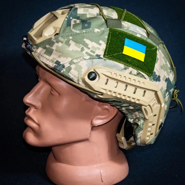 Кавер на безухий шлем Kirasa KI602 S-M Cordura Pixel (BB9475B2AB5C) - Фото 3 Кавер на безухий шлем Kirasa KI602 S-M Cordura Pixel (BB9475B2AB5C) - изображение 3