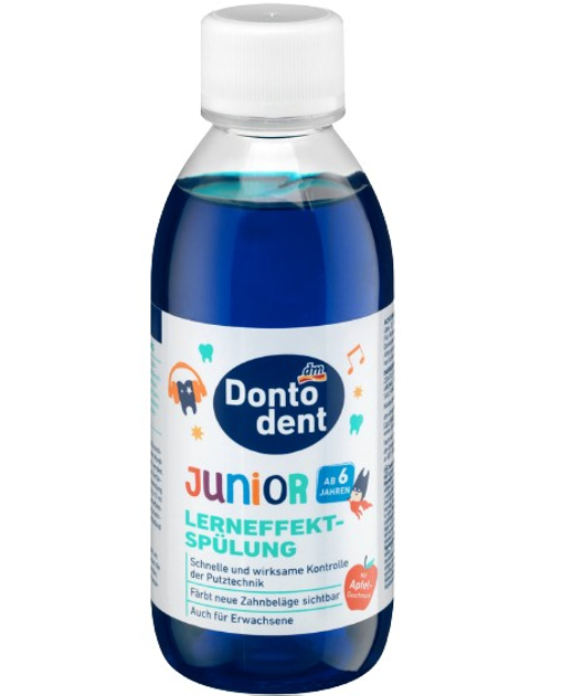Ополаскиватель для зубного налета Dontodent Junior детский 6+ 200 мл ...
