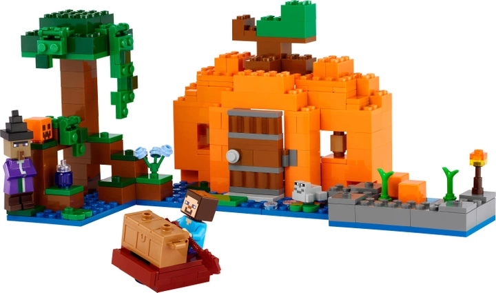 Zestaw klocków LEGO Minecraft Dyniowa farma 257 elementów (21248) - obraz 2