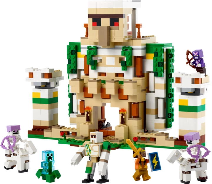 Zestaw klocków Lego Minecraft Twierdza żelaznego golema 868 elementów (21250) - obraz 2