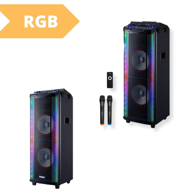 Активна акустична система XPRO-TD1070 з пультом та мікрофоном чорний (MER-15692_8944) - зображення 2