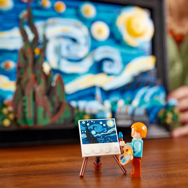 Конструктор LEGO Ideas Зоряна ніч Вінсента Ван Гога 2316 деталей (21333) - зображення 7