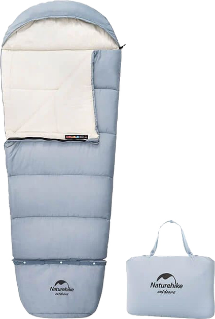Детский спальный мешок Naturehike С300 NH21MSD01 Голубой (6927595774649 ...