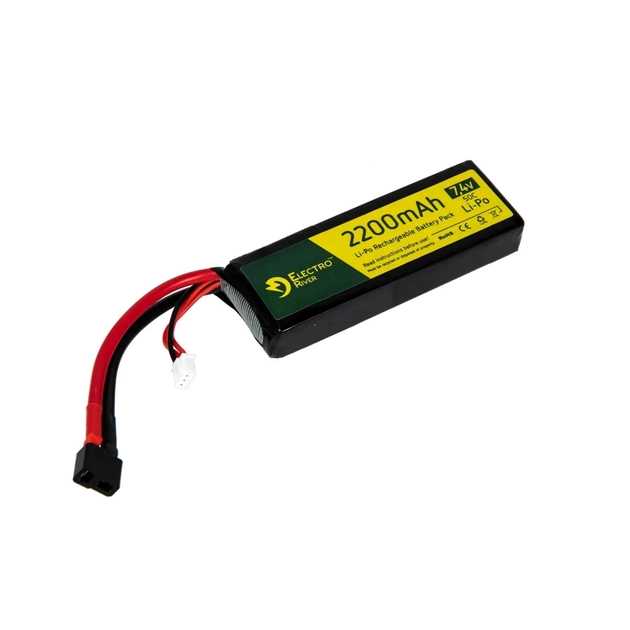 Аккумулятор Electro River LiPo 7.4V 2200mAh 50C Battery Deans 2000000133539 - изображение 1