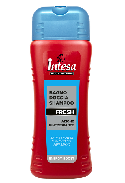 Шампунь-гель для душу INTESA Pour Homme Bath & Shower Shampoo Fresh (8003510033676) - Фото 1 Шампунь-гель для душу INTESA Pour Homme Bath & Shower Shampoo Fresh (8003510033676) - зображення 1