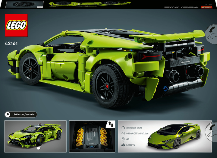 Конструктор LEGO Technic Lamborghini Huracan Tecnica 806 деталей (42161) - зображення 8