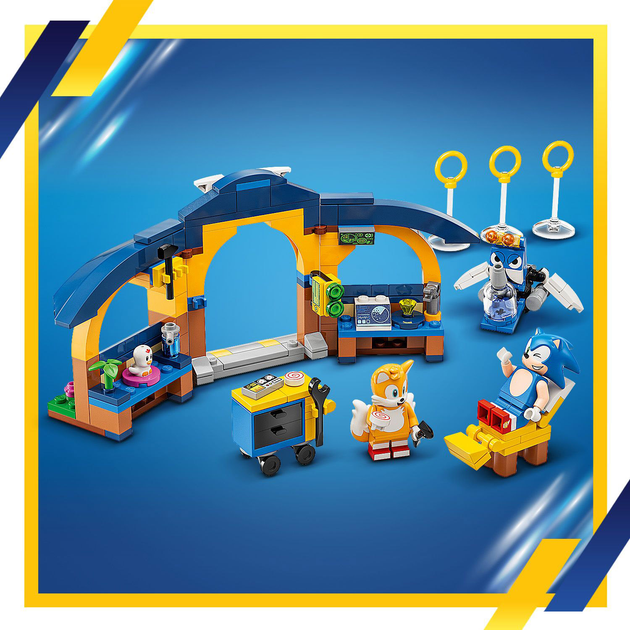 Zestaw klocków LEGO Tails z warsztatem i samolot Tornado 376 elementów (76991) - obraz 8