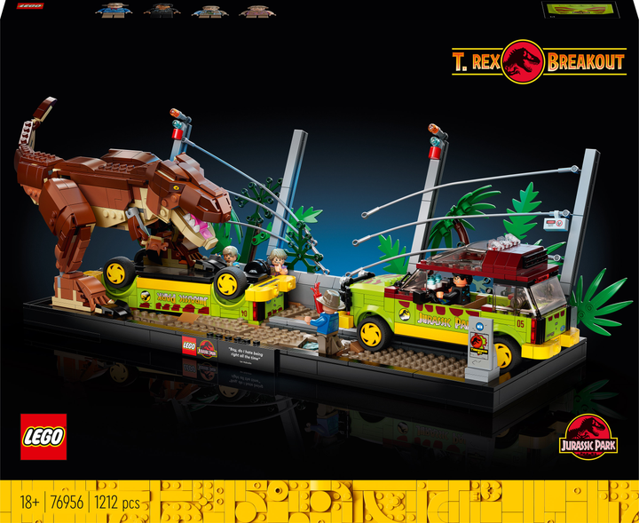 Конструктор LEGO Jurassic World Втеча тиранозавра 1212 деталей (76956) - зображення 1