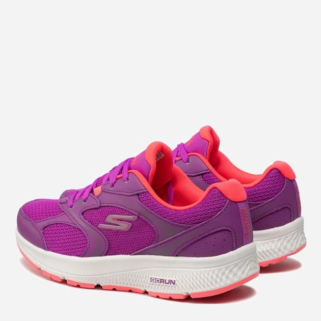 Buty sportowe damskie z siatki na platformie do kostki Skechers 128280-PKCL 36 (6US) 23 cm Fioletowe (195969719978) - obraz 4