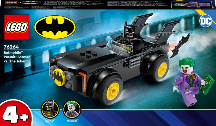 Zestaw klocków Lego DC Batman Pościg Batmobilem: Batman kontra Joker 54 części (76264) - obraz 1