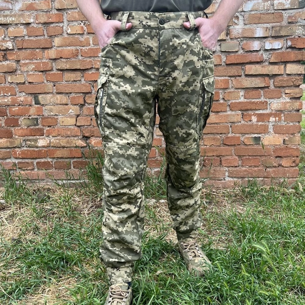 Чоловічі штани тактичні літні для військових ріп стоп 54 Піксель - зображення 1