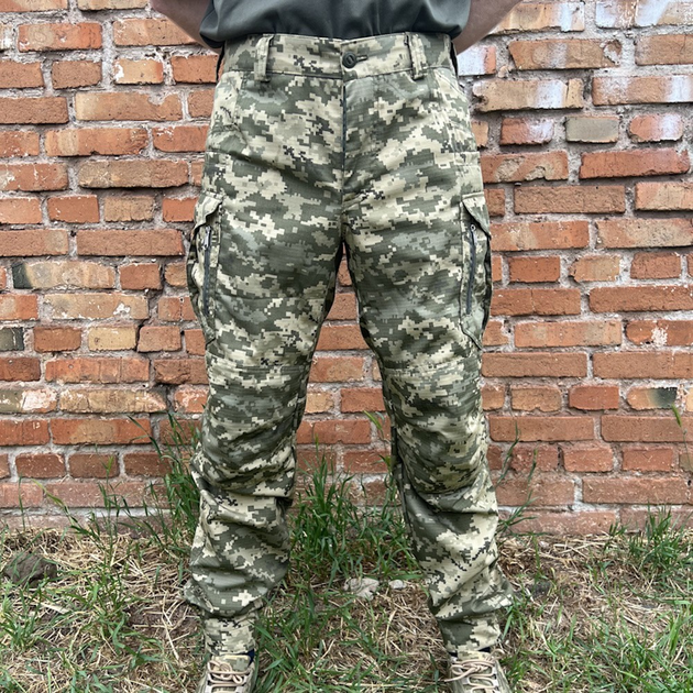 Чоловічі штани тактичні літні для військових ріп стоп 60 Піксель - зображення 2