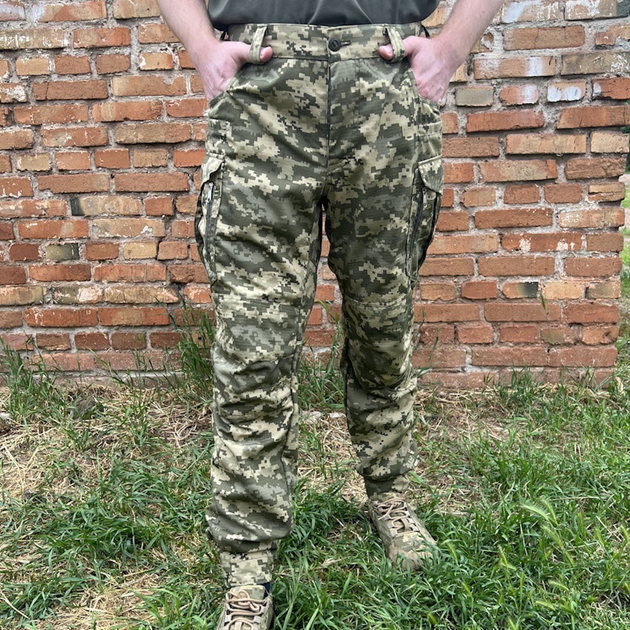Мужские штаны тактические летние для военных рип стоп 48 Пиксель - изображение 1
