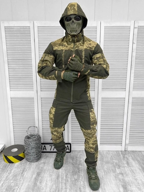 Тактический военный костюм горка Rate ( Куртка + Штаны ), Камуфляж: Пиксель ВСУ, Размер: L - изображение 1