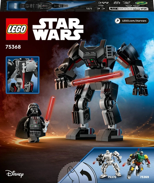 Zestaw klocków Lego Star Wars Robot Darth Vader 139 części (75368) - obraz 1