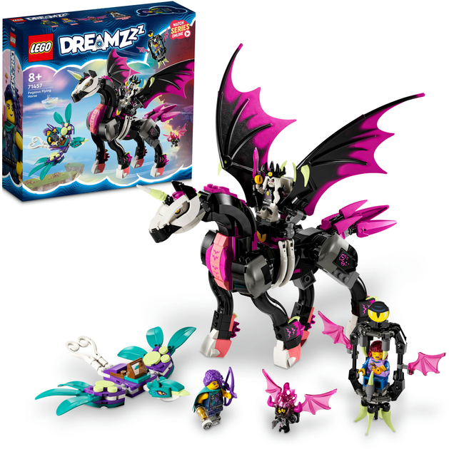 Zestaw klocków LEGO DREAMZzz Latający koń Pegasus 482 elementy (71457) - obraz 9