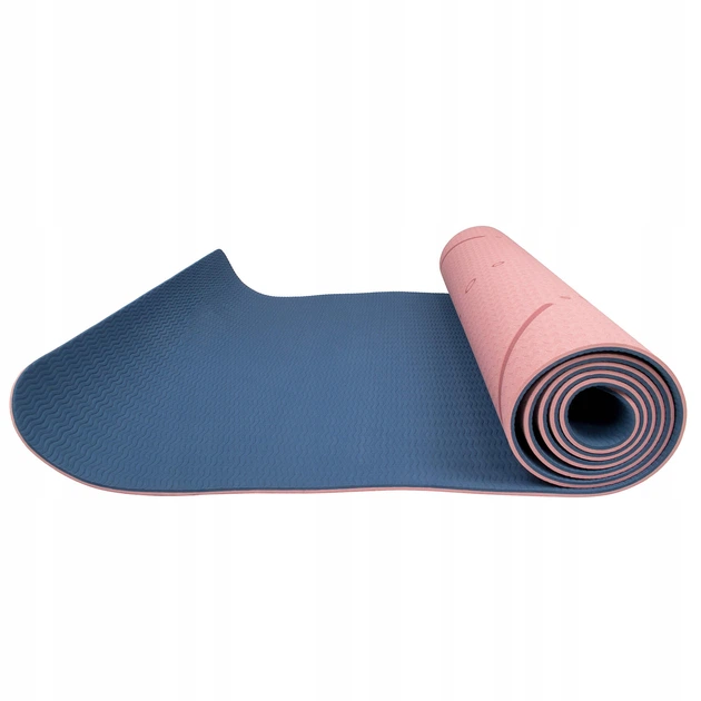 Спортивный коврик (YG0014) 183х61х0,6 см Springos Розово-синий 000127309 - изображение 6