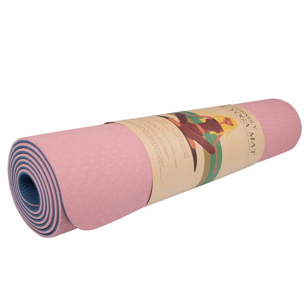 Спортивный коврик (YG0014) 183х61х0,6 см Springos Розово-синий 000127309 - изображение 9