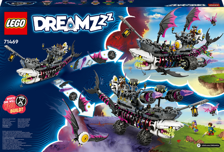 Zestaw klocków LEGO DREAMZzzzz Koszmarny Rekinokręt 1389 elementów (71469) - obraz 9