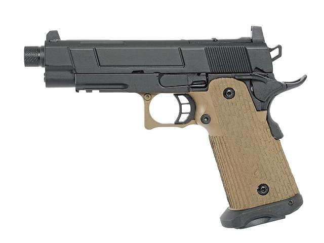 Страйкбольний пістолет Army Armament R504 GBB Tan - зображення 1