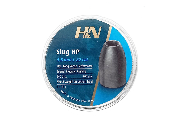 Пули H&N Slug HP .217, 23gr, 200шт (5,5 мм, 1,490 г.) - изображение 2