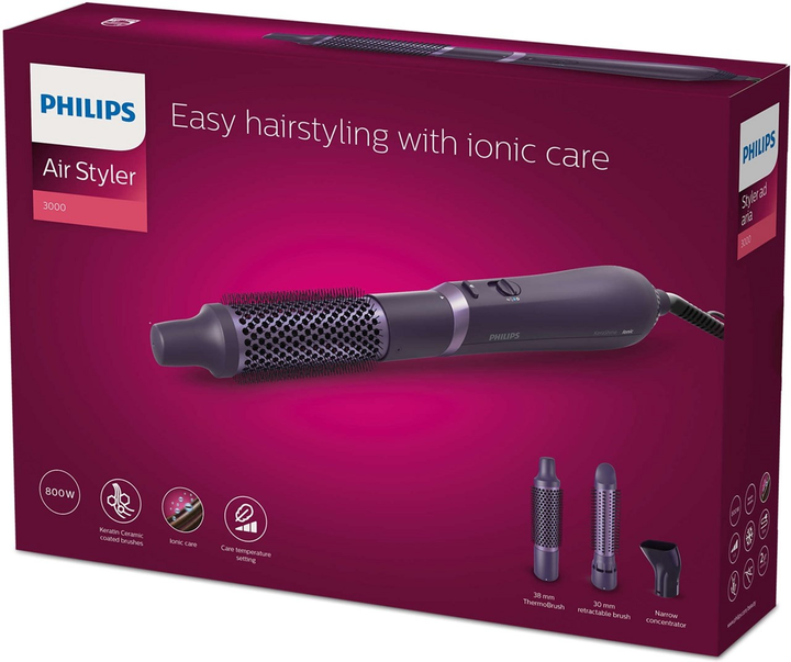 Фен-щітка Philips Series 3000 BHA305/00 - зображення 10