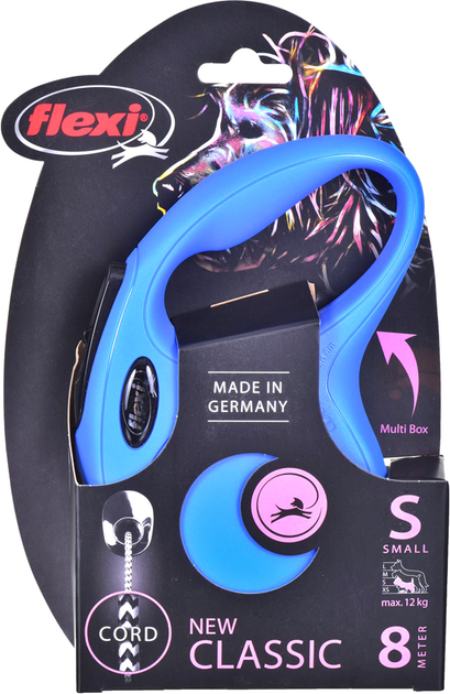 Smycz Flexi New Classic S 8 m Niebieska (DLZFLXSMY0037) - obraz 5