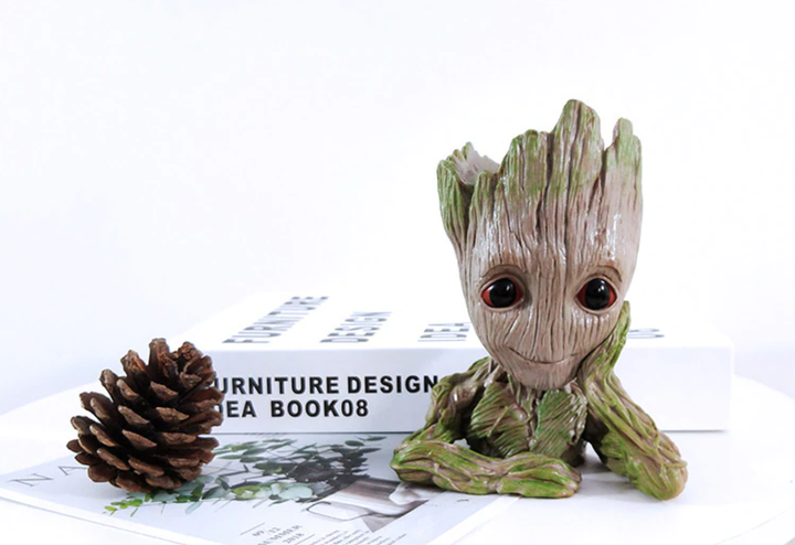 Цветочный горшок кашпо Primo Грут Groot для цветов и канцелярии (GR-01) Primo GR-01 серый - Фото 3 Цветочный горшок кашпо Primo Грут Groot для цветов и канцелярии (GR-01) Primo GR-01 серый - зображення 3